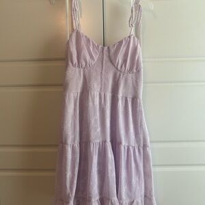 Wild Fable Light Purple Lace Mini Dress